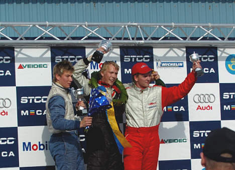 Andreas Simonsen (th.) vandt S60 Challenge mesterskabet 2006.